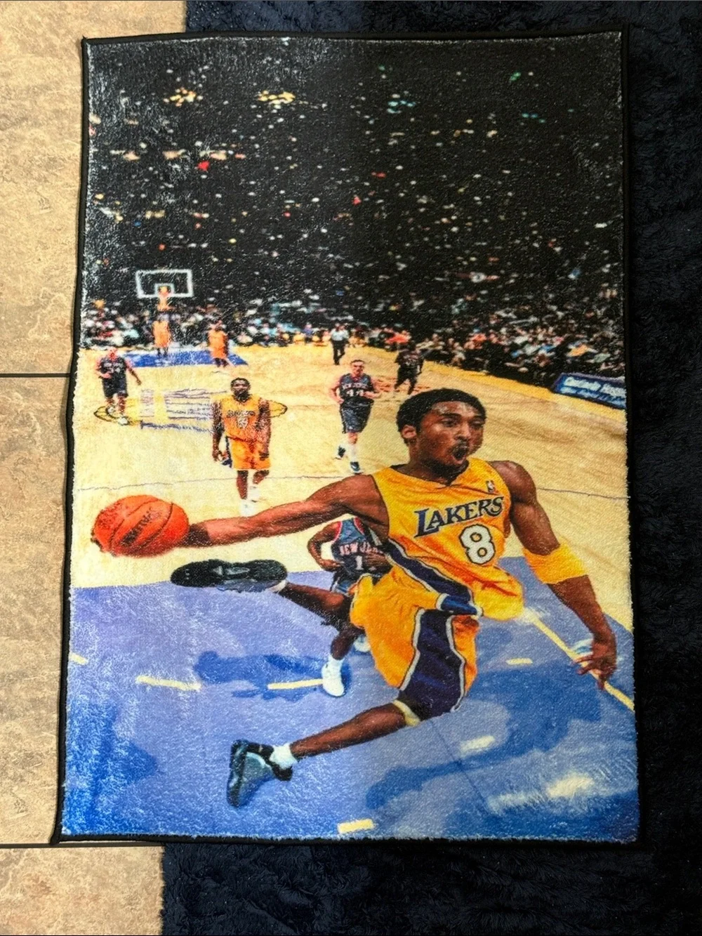NEW! Kobe Bryant #8 Lakers Basketball Rug - 32”x22”